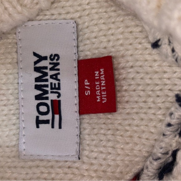 Tommy Hilfiger Red Black Striped Small - Picture 2 of 10